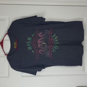 Lucky Brand AC/DC High Voltage Raw Hem Tshirt